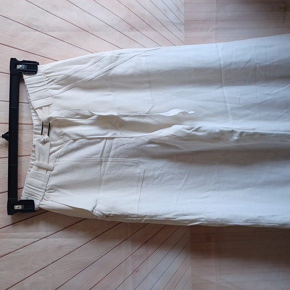 New Gibson ivory wide leg pants xs - Picture 2 of 10